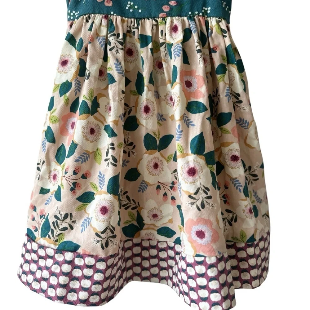 Floral Girls Jumper Dress - Picture 3 of 10